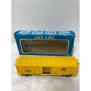 Life-Like "The Katy" MKT 47152 Yellow Boxcar Train Model With Original Packaging